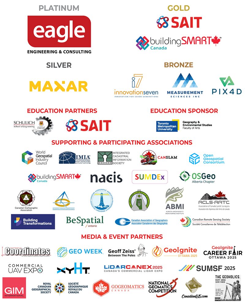 GoGeomatics Expo all sponsors