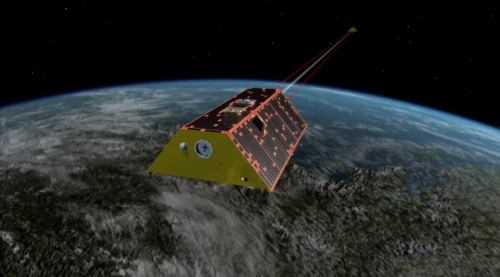 An artist's rendering of a GRACE Satellite: Image Source - NASA