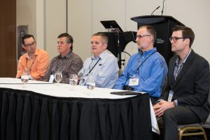 From left to right; Neil Gerein, Terry Dietz, Tim Steeves, Bernie Conners and Mike Wolf 