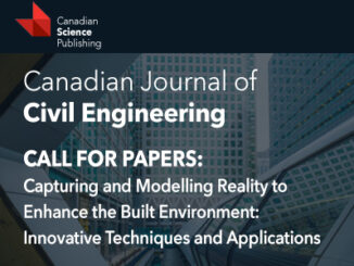 Call for Papers: Capturing and Modelling Reality to  Enhance the Built Environment:  Innovative Techniques and Applications|
