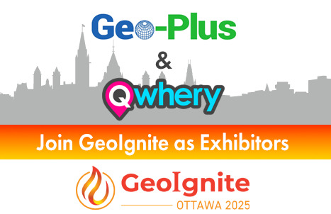 Geo-plus-exhibitor|qwhery-logo|GeoIgnite sponsors
