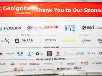 GeoIgnite 2025 sponsor wall