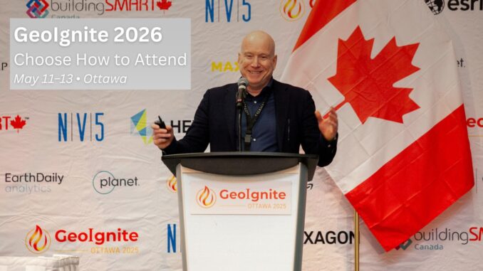 GeoIgnite 2026 Ottawa conference speaker Canada flag