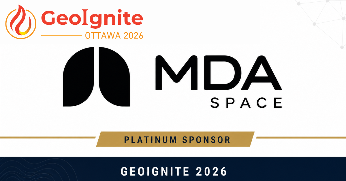 GoGeomatics - MDA Space Joins GeoIgnite 2026 as Platinum Sponsor