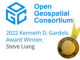 Open Geospatial Consortium 2022 Kenneth D Gardels Award Winner Steve Liang||