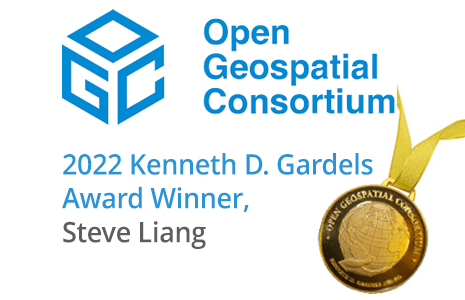 Open Geospatial Consortium 2022 Kenneth D Gardels Award Winner Steve Liang||