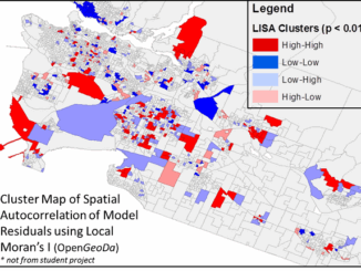 |||Cluster Map of Spatial Autocorrelation