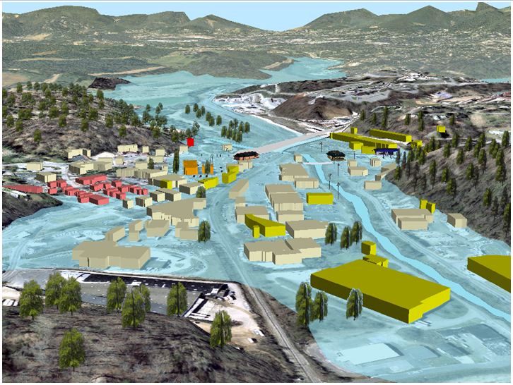 Asheville 2004 Flood Simulation
