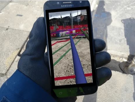 Augmented reality of underground infra AVUS