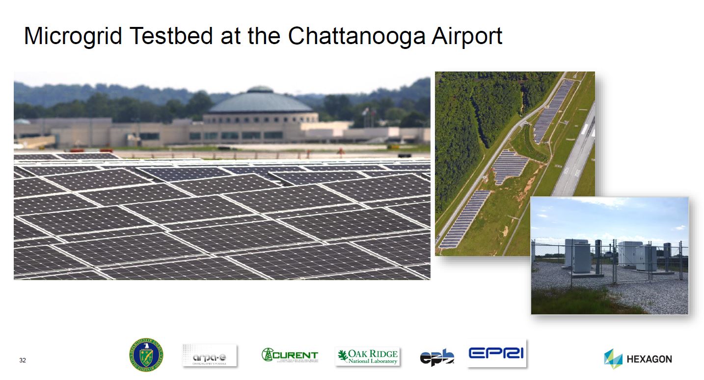 Chattanooga airport microgrid testbed