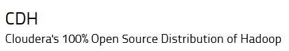 Cloudera CDH Hadoop