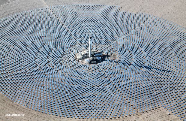 Crescent dunes CSP project