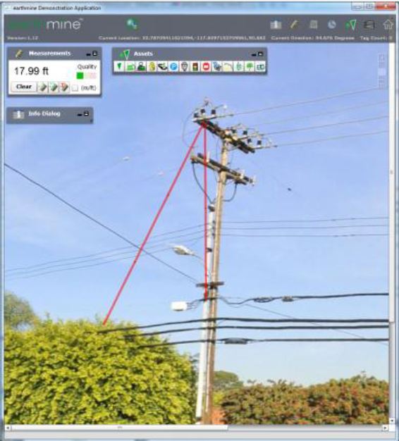 Earthmine vegetation management