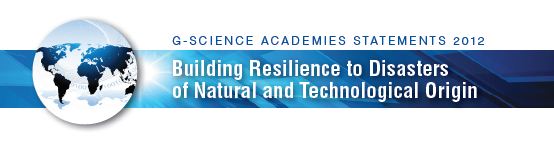 G-science resilience to disasters