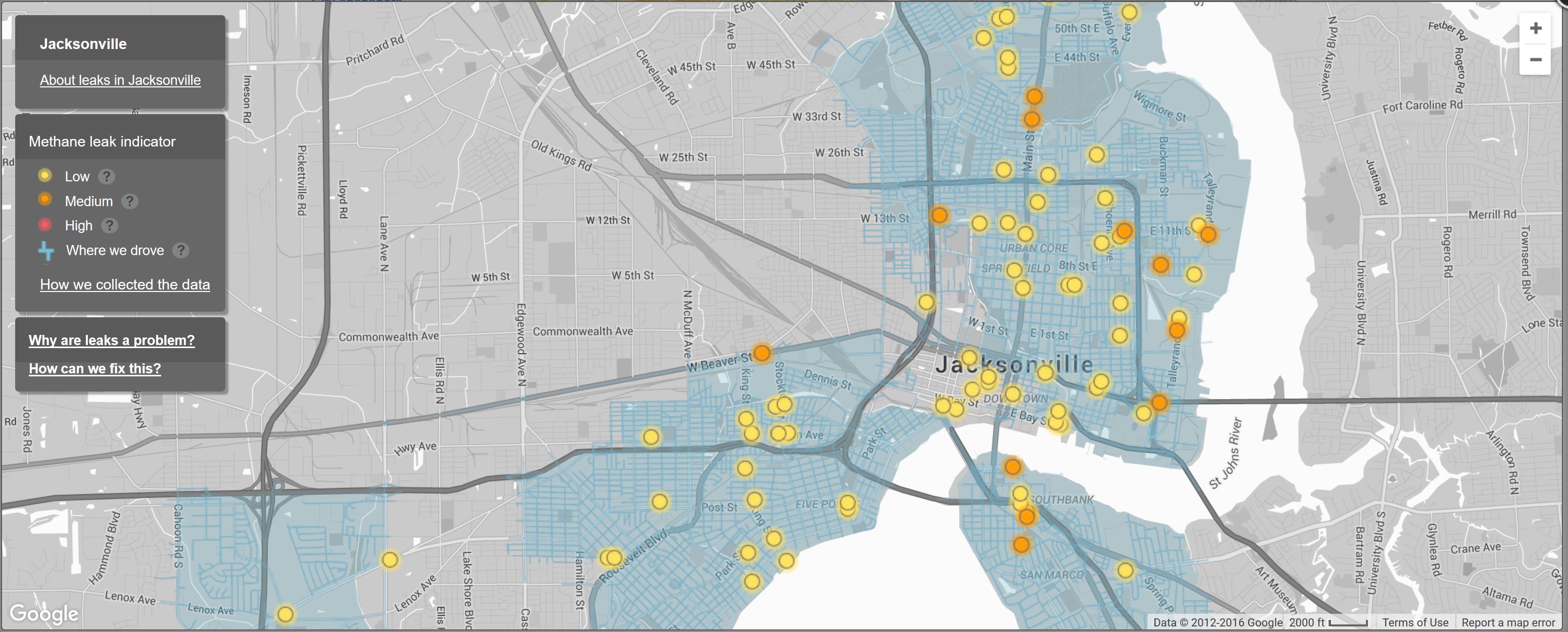 Gas leaks Jacksonville FLA EDF