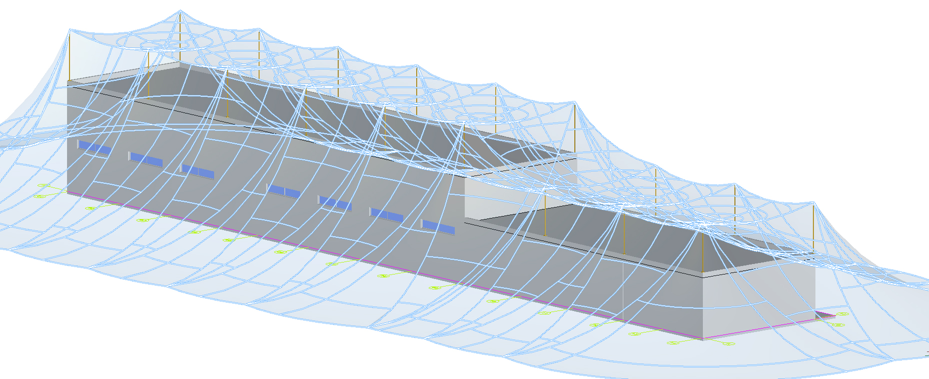 GIS-Building with 3-D protection area