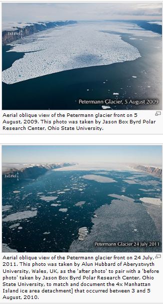 Greenland Petermann Glacier Alun Hubbart Aberystwyth University July 2011