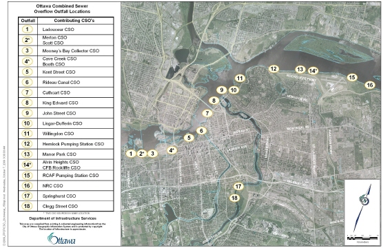 Ottawa CSO and SSO Locations