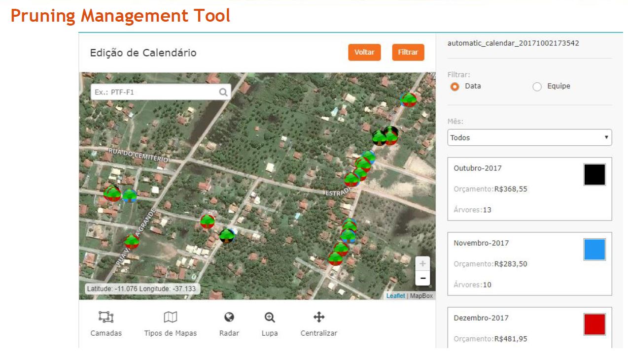 Pruning management tool Energis