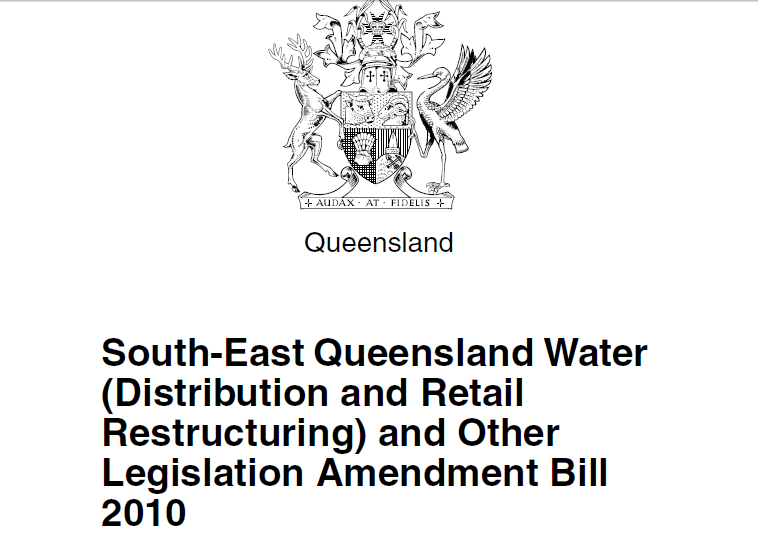 Queensland Water Infrastructure Bill