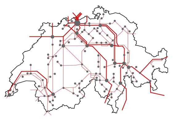 Swissgrid high voltage transmission grid