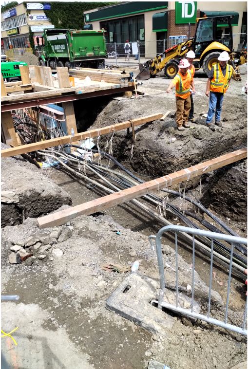 Underground utilities Elgin St Ottawa