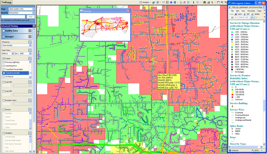 Utility asset performance metric