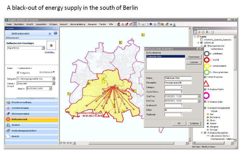 Utility network Berlin blackout