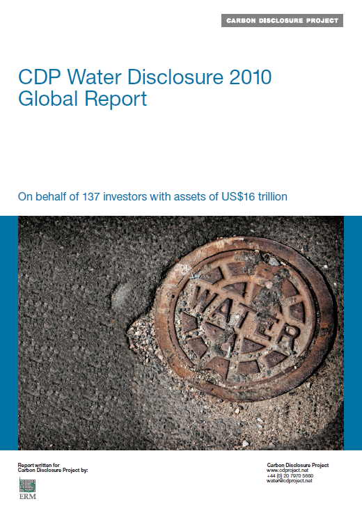 Water Disclosure Reprt 2010 CDP