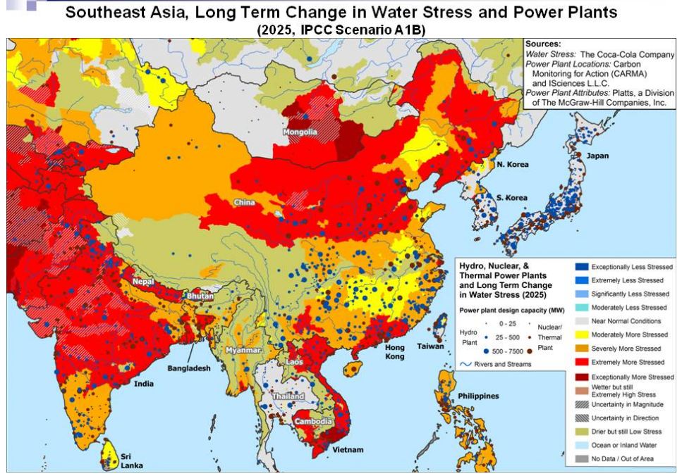 Water stress and power plants 2025 Coco Cola Company 2011